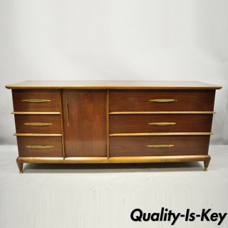Kent Coffey The Appointment Mid Century Sculpted Walnut Credenza Cabinet Dresser