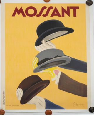 Vintage Poster Leonetto Cappiello Mossant Signed Dated 1938