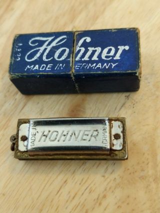 Vintage Hohner Miniature Harmonica Richard Bain 39 U.  S.  Navy Band Made Germany