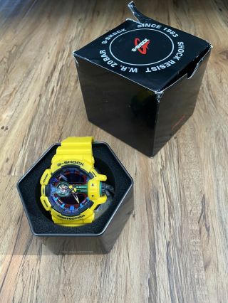 Casio G - Shock Watch Ga - 400 - 9a Analog Digital Yellow Men’s.