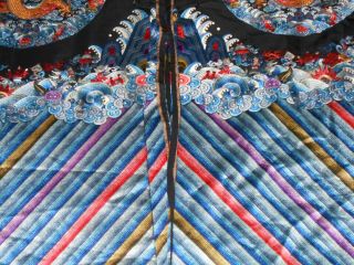 LARGE CHINESE QING DYNASTY ROBE 4