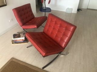 Mies Van Der Rohe Barcelona Chairs Mfg By Knoll