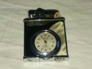 Bh - 038 Windsor Deluxe Cigarette Lighter Watch Vintage Art Deco Made In Japan