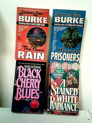 4 Vintage Dave Robicheaux Novels - James Lee Burke - Paperbacks -