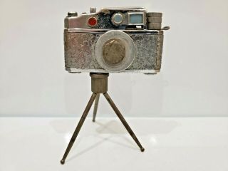 Vintage A.  K.  W Camera Lighter On Tripod / Made In Occupied Japan 1486.  34