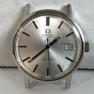 Vintage Omega Geneve 17 Jewel Automatic Swiss - Made Men’s Wristwatch - As/is For Re