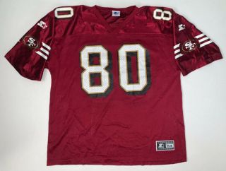 Vintage 90s Jerry Rice San Francisco 49ers Starter Jersey Size 2xl Nfl Football