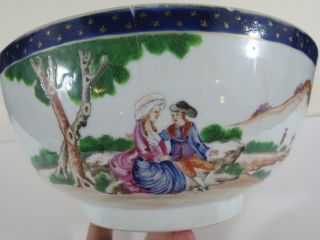 Early 19th Century Chinese Export Famille Rose Porcelain Bowl - 10 " Diameter