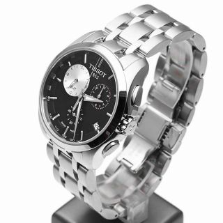 Tissot Mens $595 Couturier Silver/black Swiss Chrono Watch T035.  439.  11.  051.  00