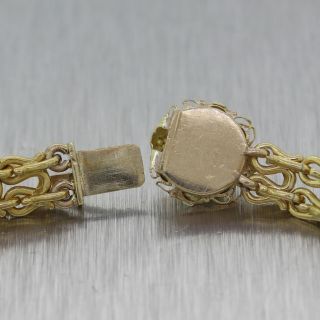 1880 ' s Antique Victorian 14k Yellow Gold 0.  80ctw Old Mine Cut Diamond Bracelet 5