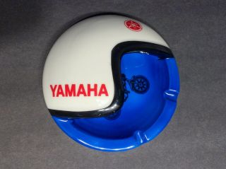 Rare Vintage 70s Yamaha Dt1 Enduro Helmet Ashtray -