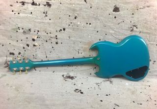 1965 Gibson SG Standard Electric Guitar Pelham Blue Refin Vintage 1960 ' s 4