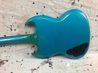 1965 Gibson SG Standard Electric Guitar Pelham Blue Refin Vintage 1960 ' s 5