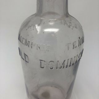 Tennessee Whiskey Bottle Old Domick D.  Canale Memphis Quart C1905