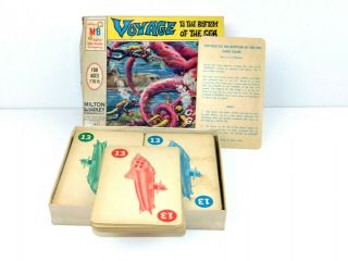Vintage Milton Bradley Voyage To The Bottom Of The Sea Card Game