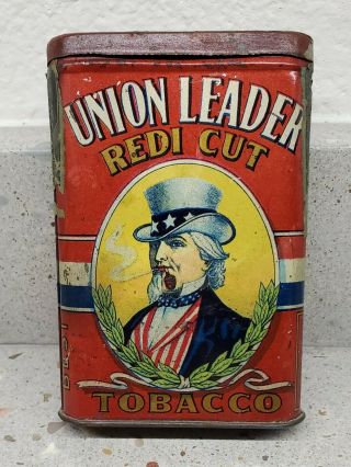 Union Leader Uncle Sam Pocket Tobacco Tin