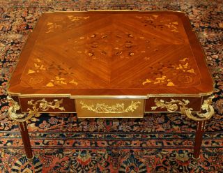 Fantastic Louis Xvi French Style Inlaid Occasional Coffee Table