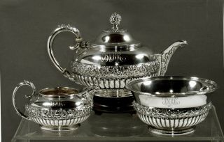 Tiffany Sterling Tea Set  C1891 Persian Manner