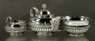 Tiffany Sterling Tea Set  c1891 PERSIAN MANNER 2