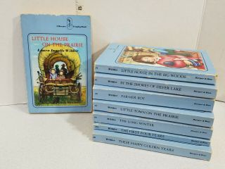 Little House On The Prairie Set Of 8 Books By Laura Ingalls Wilder 1971 Vintage