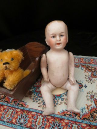 4 3/4 " Antique German All Bisque Baby Doll P.  11.