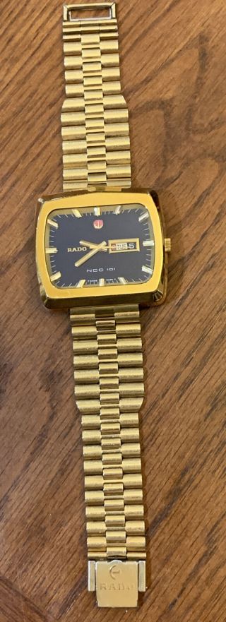 Rado NCC 101 Vintage Oversized 42mm Men ' s Watch W/ Date,  Day,  Month Swiss Made 6
