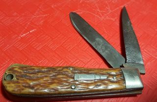 R1173 Vtg Remington Baby Bullet Trapper Pocket Knife Antique