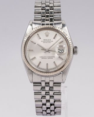 Vintage 1971 Rolex Stainless Steel Datejust Ref.  1601 W/ Papers & Cert