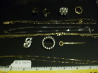 Antique Gold Rings Jewelry All 14k,  18k 51.  5 Grams Not Scrap Ladies Custom Rings