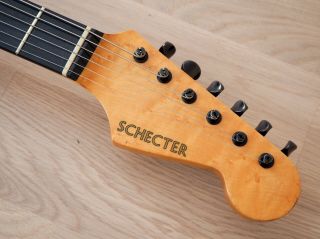 1987 Schecter USA Custom Shop S Series Vintage Electric Guitar Black 4