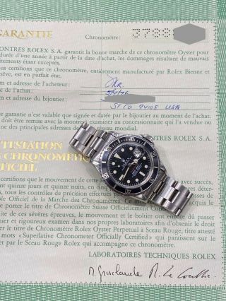Vintage Rolex RED SUBMARINER 1680 Box Paper 1974 Plus Factory Service Papers 3