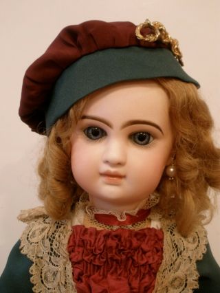 Antique 20 " French Jumeau Closed Mouth Emile Douillet Doll,  Body