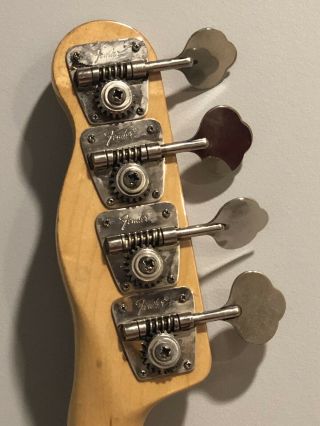 American Made Vintage 1972 Fender Telecaster Bass Guitar w/ Case USA 4