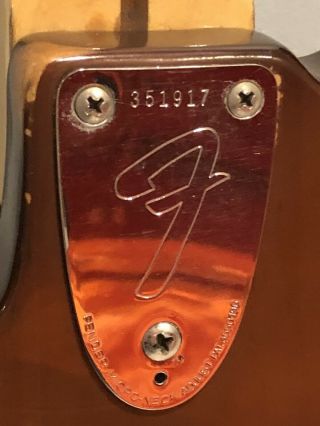 American Made Vintage 1972 Fender Telecaster Bass Guitar w/ Case USA 5