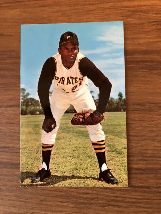 Roberto Clemente 1968 Dexter Press Postcard Pittsburgh Pirates Mlb Hall Of Fame