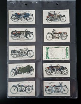 Cigarette Cards - Lambert & Butler - Motor Cycles - Full Set 50 - Vg