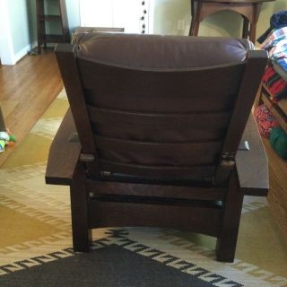 Stickley Bow Arm Morris chair with ottoman,  arts&crafts,  mission,  10 yrs old 4