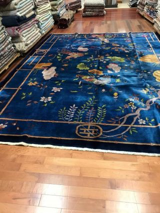 antique art deco chinese rug 9283.  10.  0x13.  5 In 2