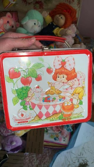 Vintage Strawberry Shortcake Berrykin Lunch Box