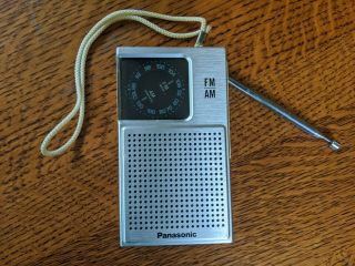 Vintage 1978 Panasonic Rf - 506 Fm/am Portable Pocket Radio