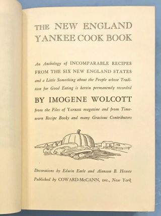1939 ENGLAND COUNTRY COOKBOOK by Imogene Wolcott Vintage Recipes Menus 3
