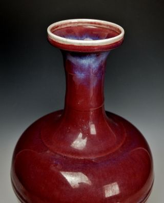 YONGZHENG FLAMBE SANG DE BOEUF VASE Qing Dynasty 1700s Antique Chinese Porcelain 2