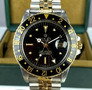 1978 Vintage Rolex Gmt Master 1675 Two Tone