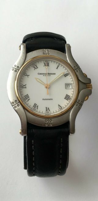 Vintage Christian Bernard Paris Automatic Watch 25 Jewels Swiss Made Sapphire Cr
