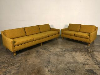 Awesome Vintage Mid - Century Modern Sofa & Loveseat Style Of Harvey Probber