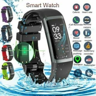 Smart Bracelet Watch Fitness Tracker Blood Pressure Thermometer Body Temperature