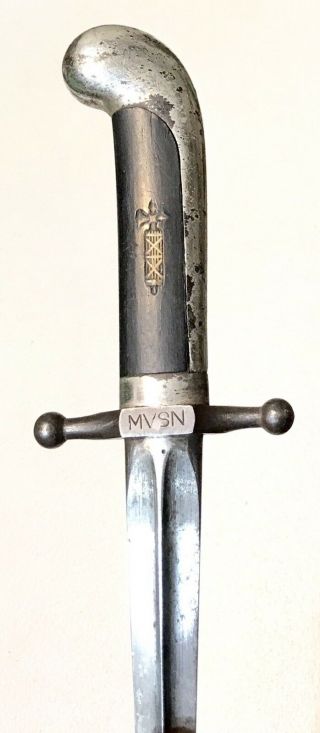 Vintage Antique WW2 Italian Fascist “Blackshirts” MVSN Dagger Knife Model 1925 3