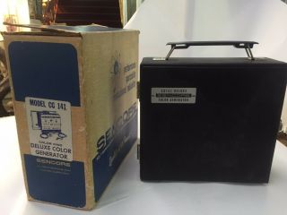 Vintage Sencore Cg141 Deluxe Color Generator Color King Box