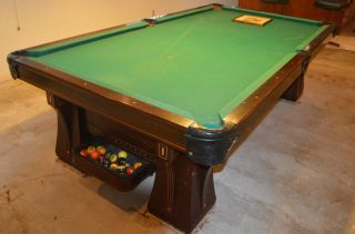 Antique Brunswick - Balke Collender Monarch Cushions 9’ Pool Table 2