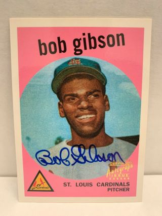 1999 99 Topps Stars Bob Gibson Rookie Reprints Autograph Auto Hof